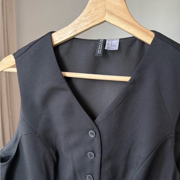 Tailored Suit Vest, Black, H&M, M - Picture 4 of 9